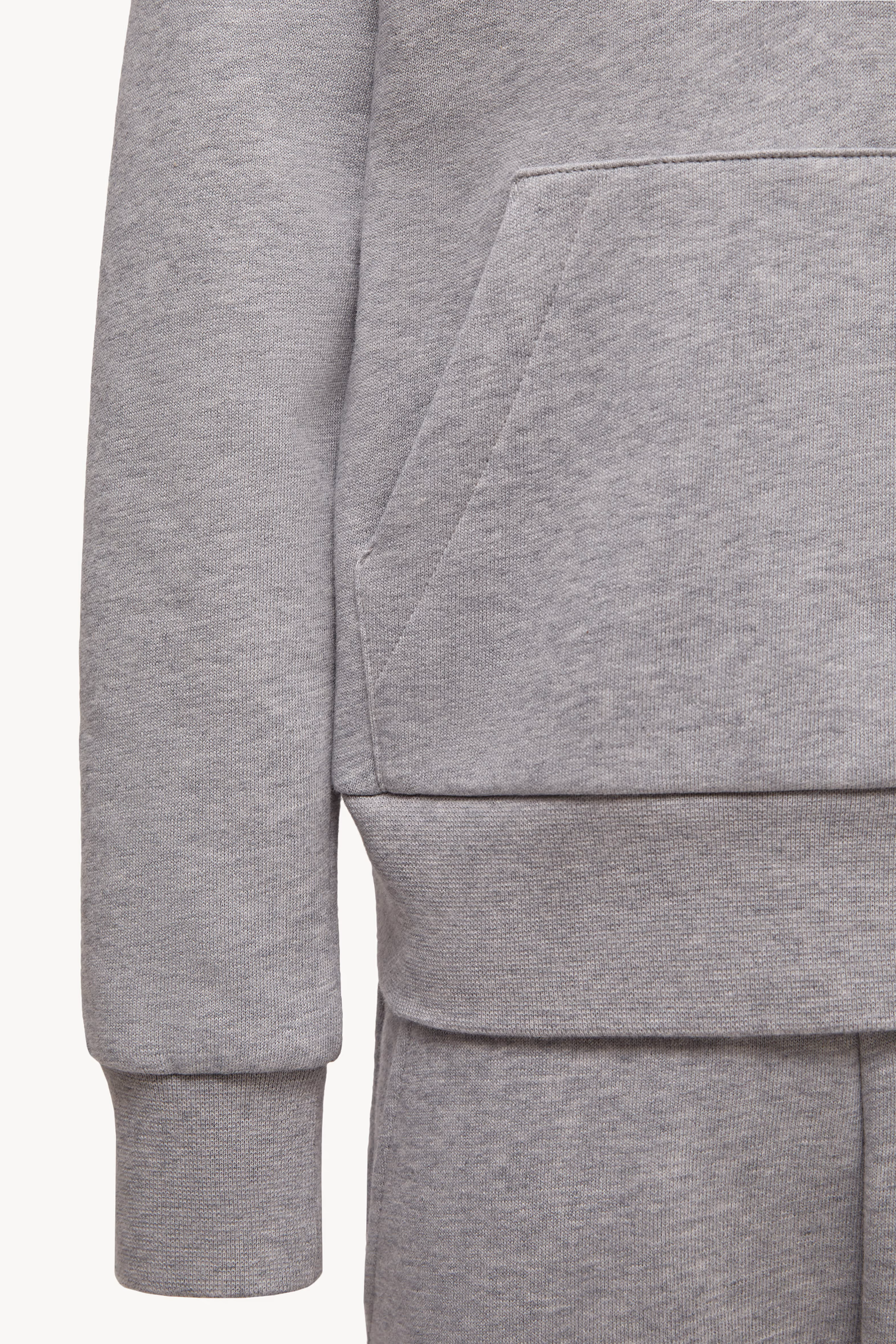 Cotton Sweatsuit Set Boy Grey Moncler 5